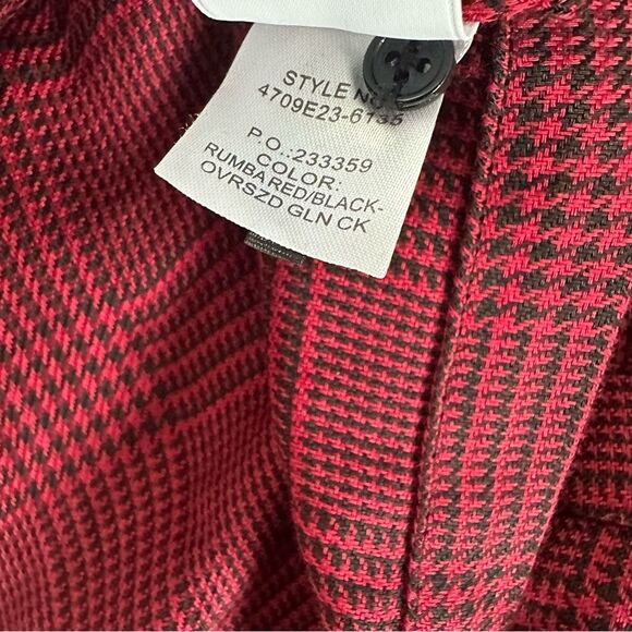 NWT PAIGE Isabelle Dress Rumba Red Check Raw Ruffle Size S - Picture 11 of 11